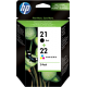 Cartouches encre Multipack HP 21 / HP 22 - SD367AE